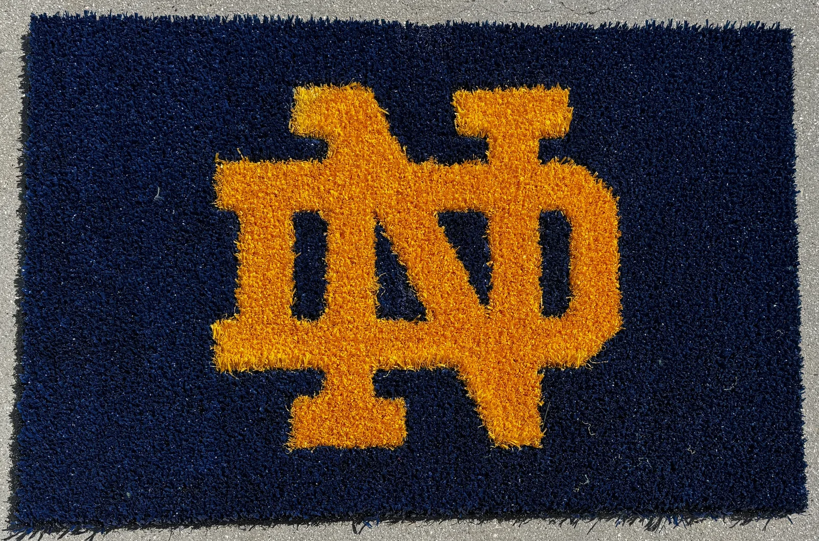 Notre Dame turf doormat